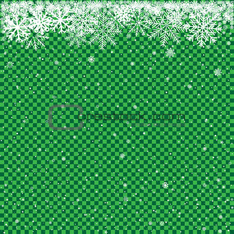 snow on green transparent background