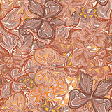 Seamless vector pattern with butterflies for textile, fabric or wallpaper.