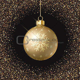 Christmas bauble background 