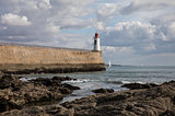 Red Lighthouse in Les Sables d'Olonne - France