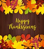 Autumn background. Traditional Thanksgiving day background . Vector illustration