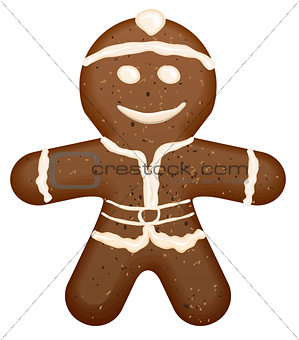Christmas symbol - gingerbread man shape