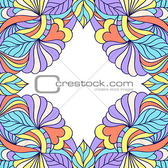 abstract floral frame.