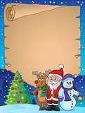 Christmas characters theme parchment 1