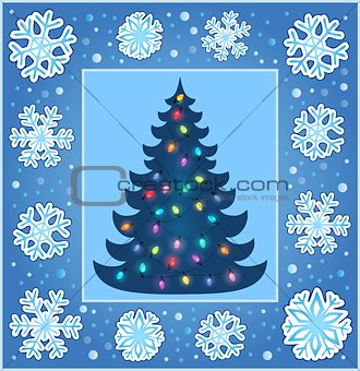 Christmas composition greeting card 4