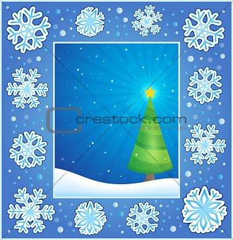 Christmas subject greeting card 1