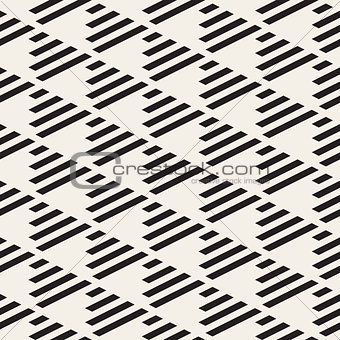Vector Seamless Black and White Triangle Checker Grid Diagonal Parallel Lines Pattern