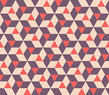 Vector Seamless  Abstract Geometric Triangle Rhombus Tiling Shapes Pattern