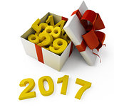 New Year sign 2017