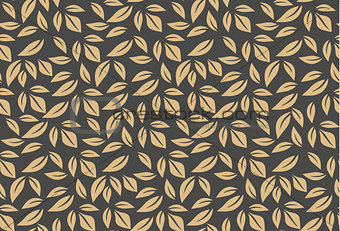 Autumn seamless pattern with leaves of maple