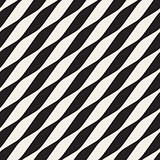 Vector Seamless Black and White Diagonal Wavy Lines