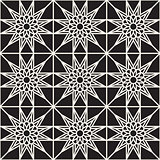 Vector Seamless Black and White Lace Ornamental Pattern