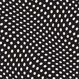 Vector Seamless Irregular Polka Dots Distorted Pattern