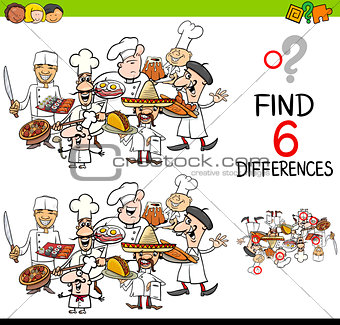 difference game with chefs