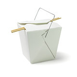 Takeaway Food Container with Chopsticks