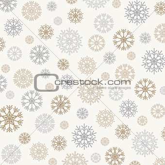 Gorgeous snowflakes background