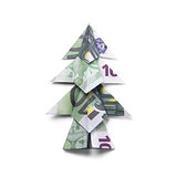 Money Origami Christmas tree