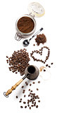coffee attributes on a white background