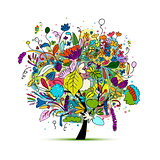 Floral tree for your design