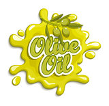 Olive oil label.