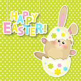 Greeting card for happy easter.