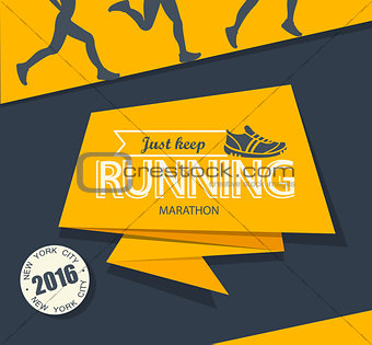 Running marathon and jogging.