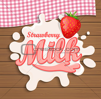 Milk strawberry splash.