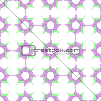 Stylized Twirled Flower Trellis  Background