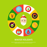 Winter Holidays Infographic Concept