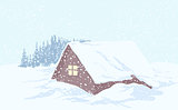 Snowy Christmas house