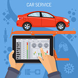 Car Service and Maintenance Concept