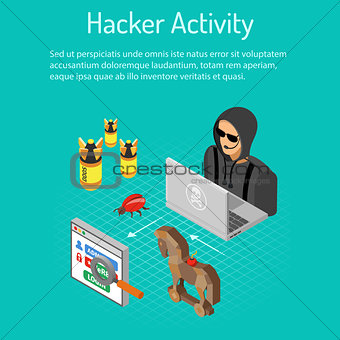 Hacker Activity Concept