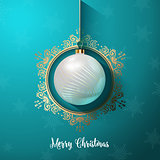 Decorative Christmas bauble background