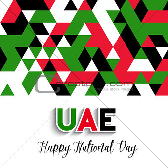 Geometrical design background for United Arab Emirates National 