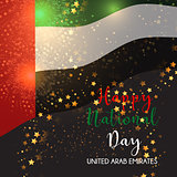Decorative background for UAE National Day celebration