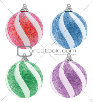 Glitter Christmas Ball Group