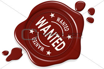 Label seal of wanted