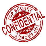 Red confidential stamp 