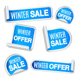 Winter Sale Labels