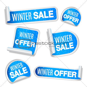 Winter Sale Labels