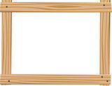 Empty Wooden frame