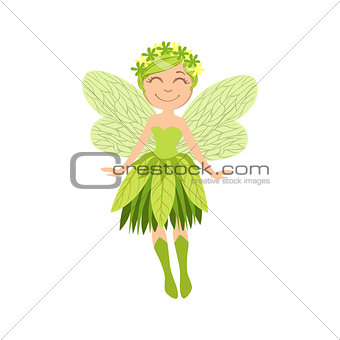 Cute Forest Fairy Girly Cartoon Character