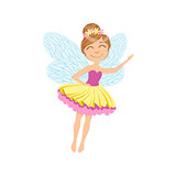 Cute Fairy In Layered Tutu Girly Cartoon Character