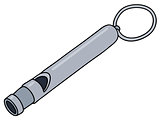 Small steel whistle