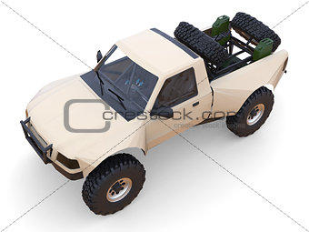 Most prepared sports race truck for the desert terrain