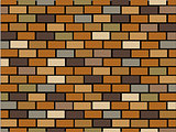 brick wall seamless Vector illustration background