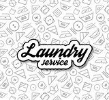 Laundry service vector illustration