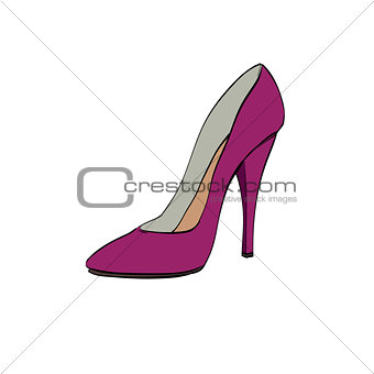 Red womens high heels