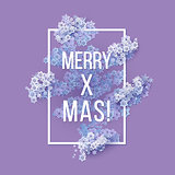 Christmas and New Years blue purple background