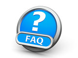 Blue FAQ icon